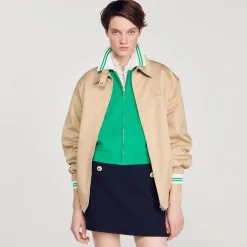 Sandro Paris Jerseys & Cárdigans<Cardigan Estilo Beisbol Con Cremallera