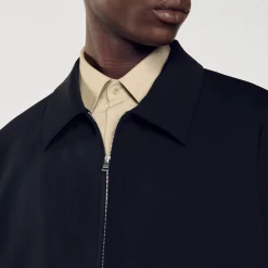 Sandro Paris Abrigos & Cazadoras<Cazadora Con Cremallera