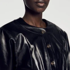 Sandro Paris Abrigos<Cazadora De Cuero