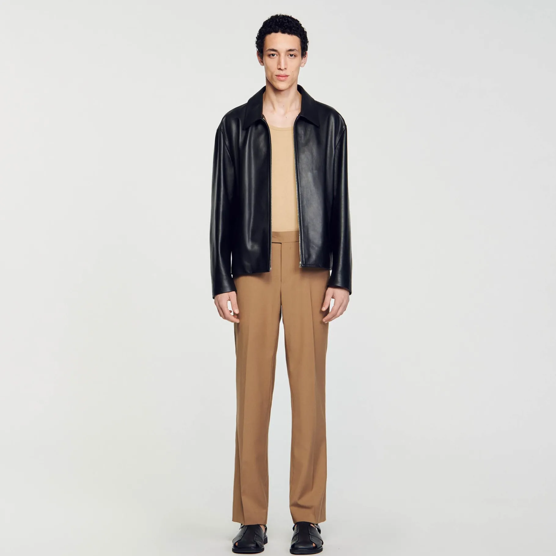 Sandro Paris Abrigos & Cazadoras<Cazadora De Cuero De Cordero