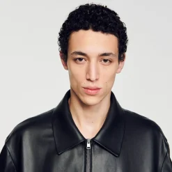 Sandro Paris Abrigos & Cazadoras<Cazadora De Cuero De Cordero