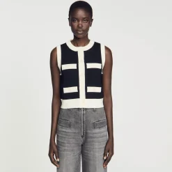 Sandro Paris Jerseys & Cárdigans<Chaleco Tipo Cardigan