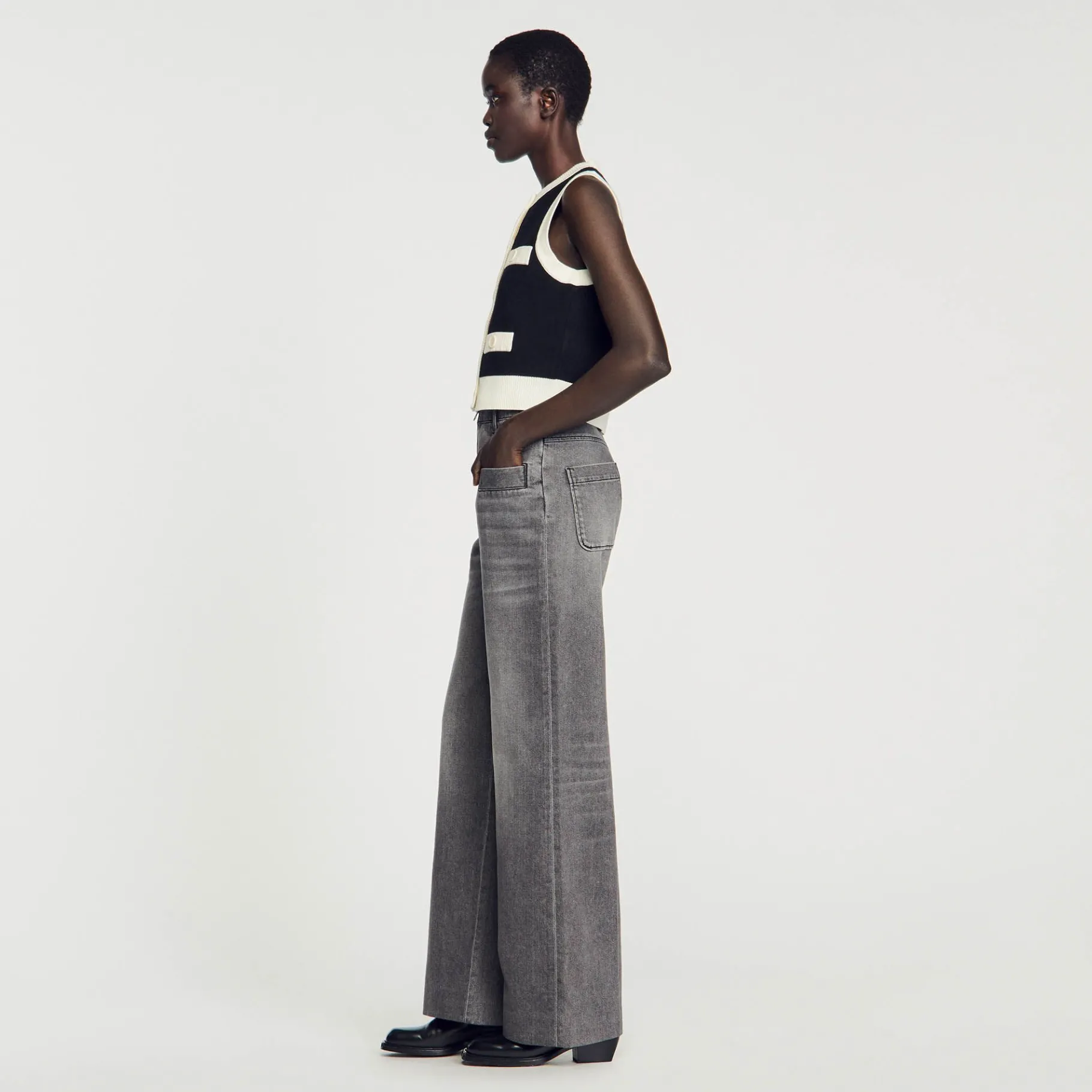 Sandro Paris Jerseys & Cárdigans<Chaleco Tipo Cardigan