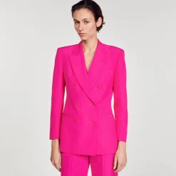 Sandro Paris Trajes<Chaqueta Con Botonadura Cruzada