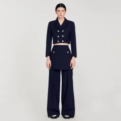 Sandro Paris Cazadoras & Chaquetas<Chaqueta Corta Con Botonadura Doble