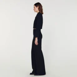 Sandro Paris Trajes<Chaqueta Corta De Tweed Abotonada