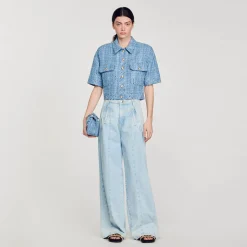 Sandro Paris Conjuntos<Chaqueta Corta De Tweed