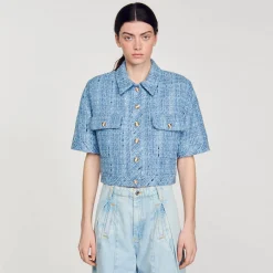 Sandro Paris Conjuntos<Chaqueta Corta De Tweed