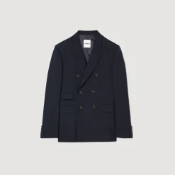 Sandro Paris Trajes & Smokings<Chaqueta De Traje Cruzada