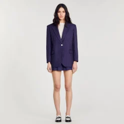 Sandro Paris Conjuntos<Chaqueta Sastre De Rayas