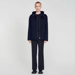 Sandro Paris Abrigos & Cazadoras<Cortavientos Con Capucha