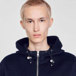 Sandro Paris Abrigos & Cazadoras<Cortavientos Con Capucha