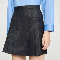 Sandro Paris Faldas & Shorts<Falda Corta A Rayas