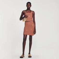 Sandro Paris Conjuntos<Falda Corta Asimetrica