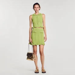 Sandro Paris Conjuntos<Falda Corta De Punto