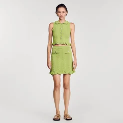 Sandro Paris Conjuntos<Falda Corta De Punto