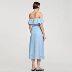 Sandro Paris Faldas & Shorts<Falda Larga Bordada