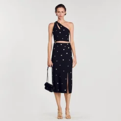 Sandro Paris Conjuntos<Falda Midi De Punto