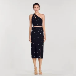 Sandro Paris Conjuntos<Falda Midi De Punto