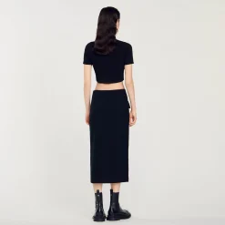 Sandro Paris Faldas & Shorts<Falda Midi De Tweed