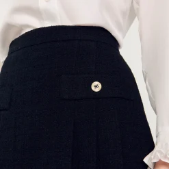 Sandro Paris Conjuntos<Falda Plisada De Tweed