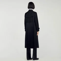 Sandro Paris Abrigos<Gabardina Plisada