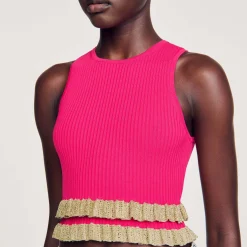 Sandro Paris Jerseys & Cárdigans<Jersey Con Volantes