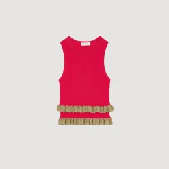 Sandro Paris Jerseys & Cárdigans<Jersey Con Volantes