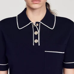 Sandro Paris Jerseys & Cárdigans<Jersey Corto Tipo Polo