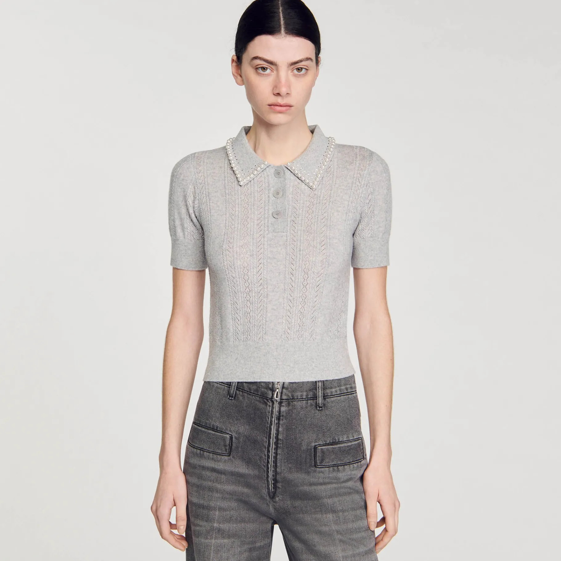 Sandro Paris Jerseys & Cárdigans<Jersey Corto Tipo Polo