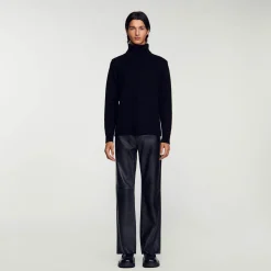 Sandro Paris Jerséis & Chalecos<Jersey Cuello Vuelto De Lana Y Cachemira