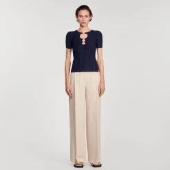 Sandro Paris Conjuntos<Jersey De Punto Brillante