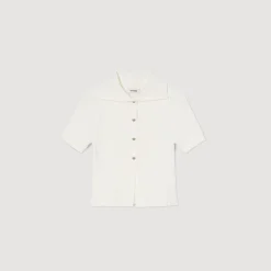 Sandro Paris Jerseys & Cárdigans<Jersey De Punto Con Cuello De Chaqueta