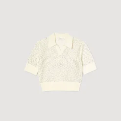 Sandro Paris Jerseys & Cárdigans<Jersey Polo Corto De Punto