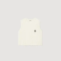 Sandro Paris Jerseys & Cárdigans<Jersey Sin Mangas De Punto