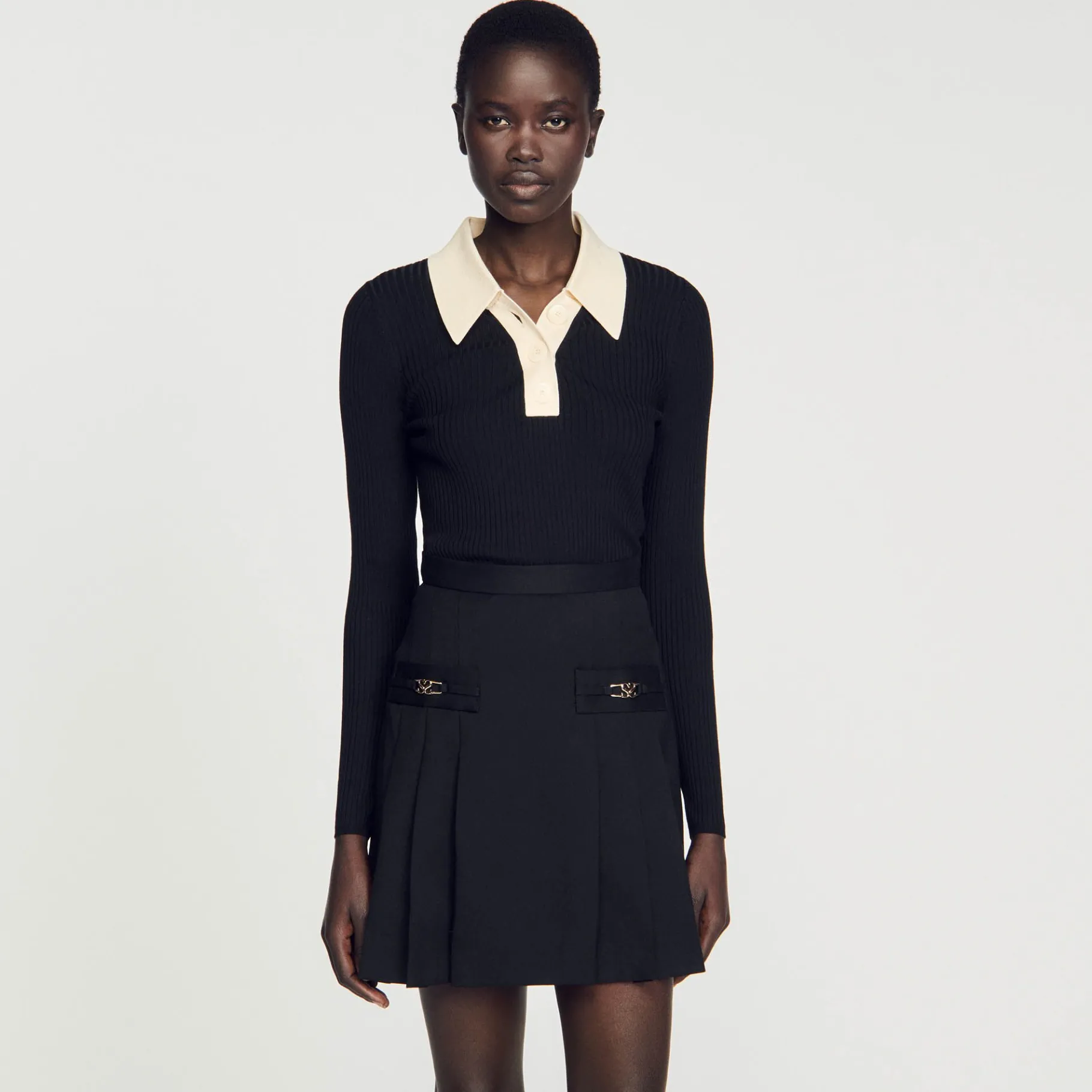 Sandro Paris Jerseys & Cárdigans<Jersey Tipo Polo De Punto