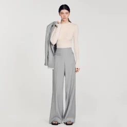 Sandro Paris Jerseys & Cárdigans<Jersey Transparente Con Strass