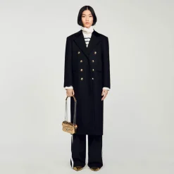 Sandro Paris Bolsos De Hombro<Minibolso Yza De Cuero Metalizado