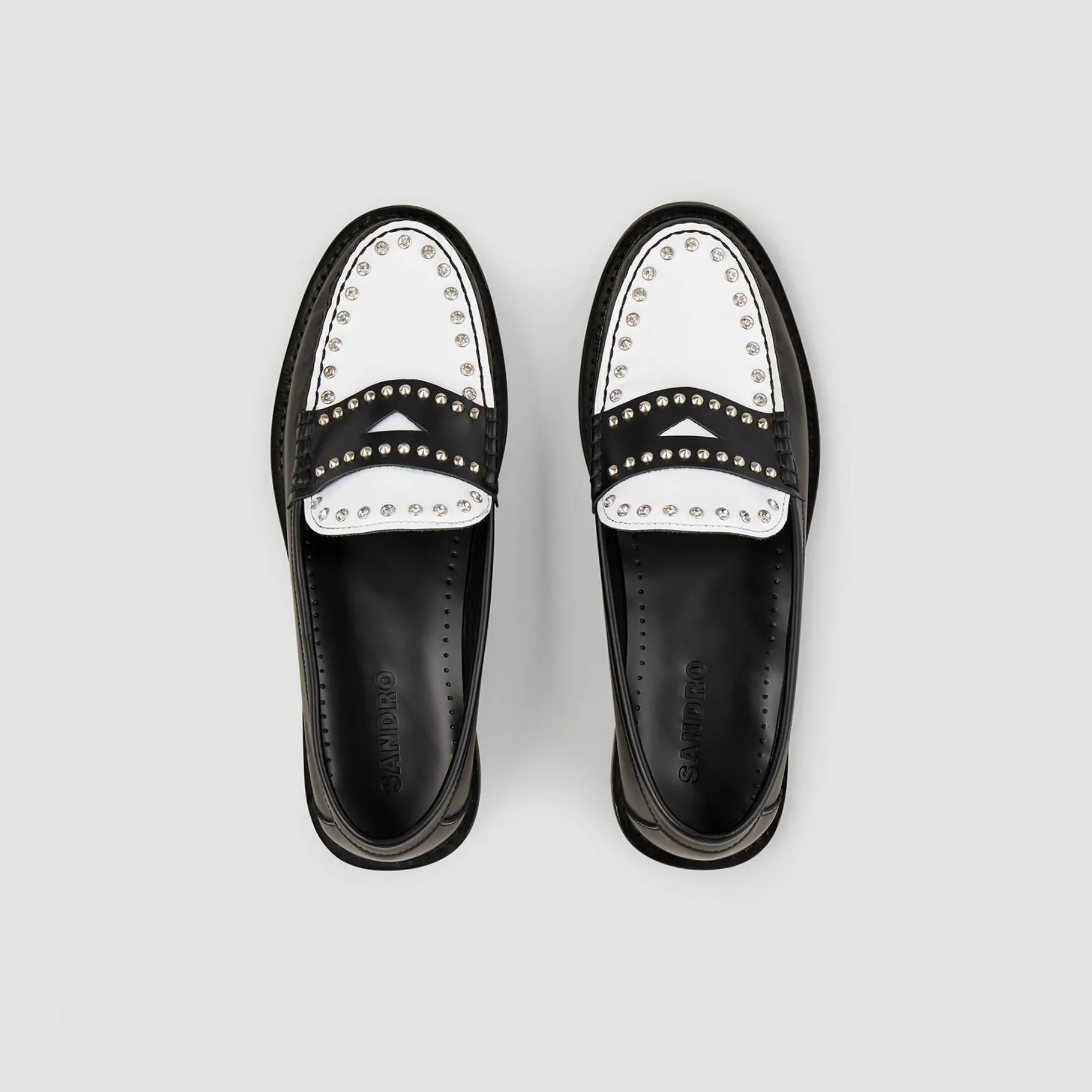 Sandro Paris Mocasines & Mules<Mocasines Bicolores Con Tachuelas