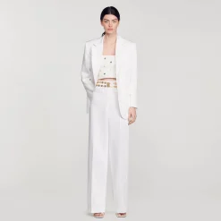 Sandro Paris Trajes<Pantalon Ancho