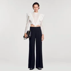 Sandro Paris Trajes<Pantalon Ancho