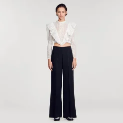 Sandro Paris Trajes<Pantalon Ancho