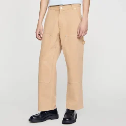 Sandro Paris Vaqueros<Pantalon Carpintero De Lona De Algodon