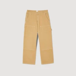 Sandro Paris Vaqueros<Pantalon Carpintero De Lona De Algodon
