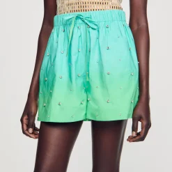 Sandro Paris Faldas & Shorts<Pantalon Corto Con Strass