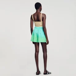 Sandro Paris Faldas & Shorts<Pantalon Corto Con Strass