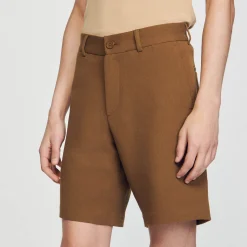 Sandro Paris Pantalones & Bermudas<Pantalon Corto De Algodon