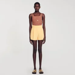 Sandro Paris Trajes<Pantalon Corto Recto