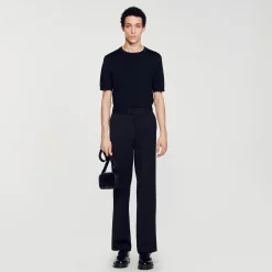 Sandro Paris Pantalones & Bermudas<Pantalon De Mezcla De Lana