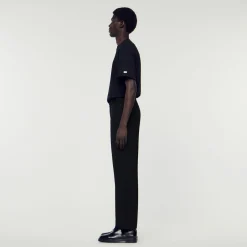 Sandro Paris Pantalones & Bermudas<Pantalon De Mezcla De Lana